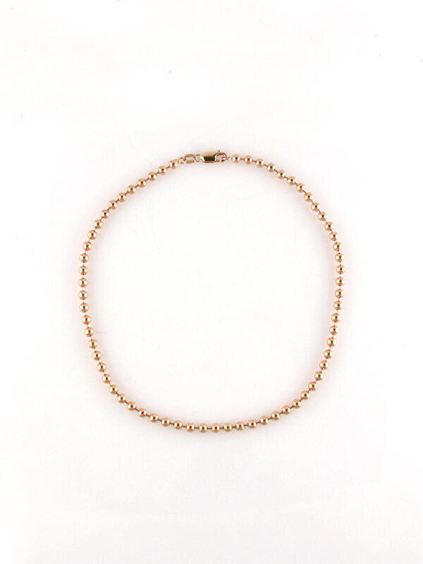 4MM Solid Gold Ball Chain