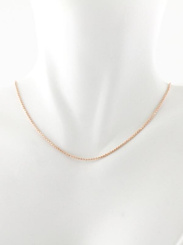 1MM Diamond Cut Ball Chain Solid 14K Necklace Chain
