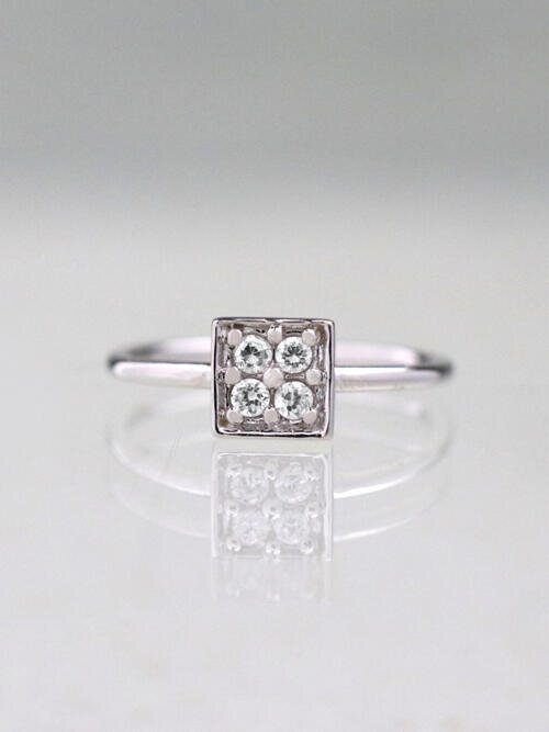 Princess Diamond Cluster Ring