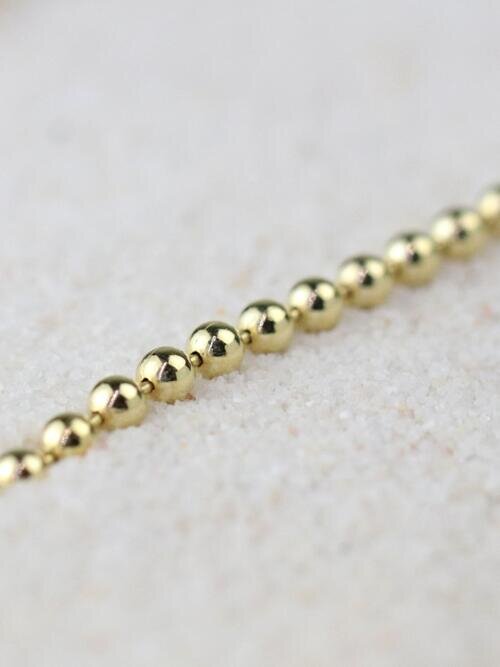 Gold Ball Chain Necklace | Stones \u0026 Gold