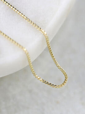 1MM Franco Solid 14K Gold Chain